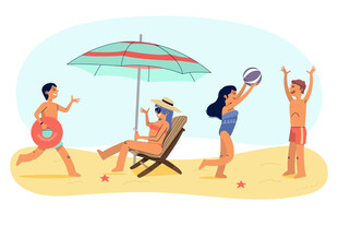 夏天人物