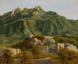 山间村落风景图