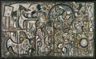 古代复杂图案艺术画作