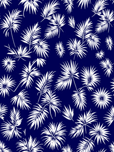 蓝底白花图案纹理
