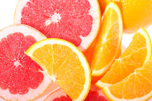 多彩柑橘切片