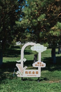 公园中的特色指示标识牌