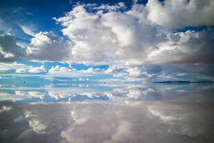 茶卡盐湖天空之镜美景