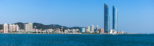 厦门环岛路海岸天际线
