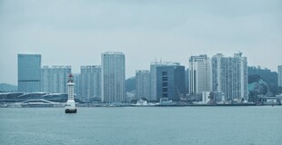 厦门海边灯塔