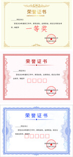 荣誉证书 
