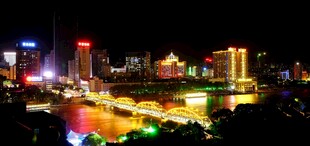 兰州中山桥夜景