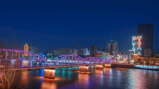兰州中山桥夜景
