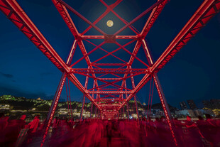 兰州中山桥夜景