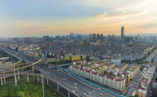 城市交通全景俯瞰