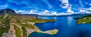 壮丽湖山景观