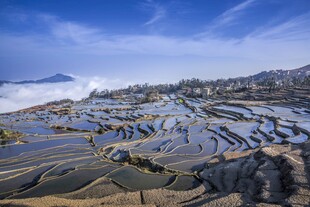 壮观梯田美景