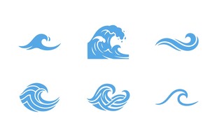 海浪图案