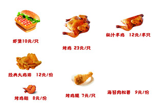 美味炸物菜单展示