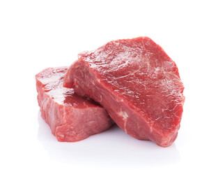 新鲜生牛肉切块