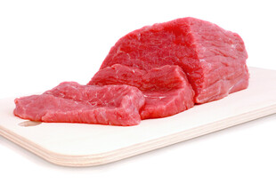 新鲜牛肉切片展示