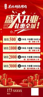 盛大开业优惠活动海报