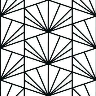 几何线条构成的简约图案