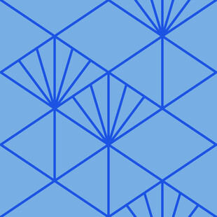 蓝色几何线条图案背景