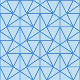 蓝色几何线条无缝图案