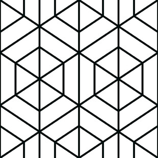 几何线条构成的简约图案