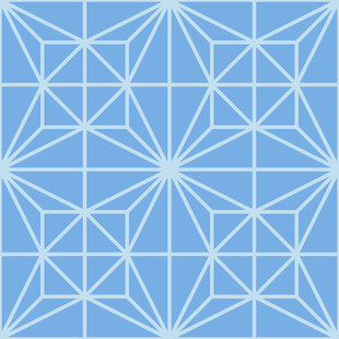 蓝色几何线条拼接图案