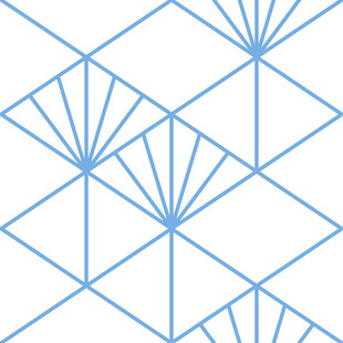 蓝色几何线条图案设计