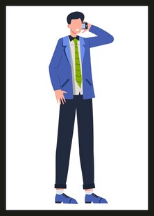 时尚男士休闲姿态展示