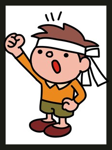 愤怒男孩挥舞拳头