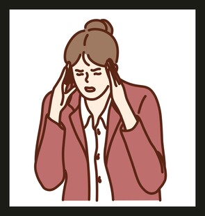 苦恼的女性