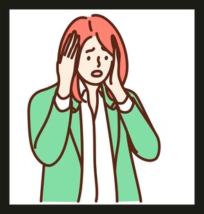 焦虑的女性