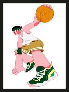 篮球运动员跃起投篮瞬间