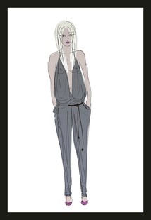 时尚简约风女性服装设计图