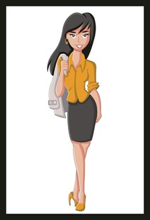 时尚女子手提包造型优雅