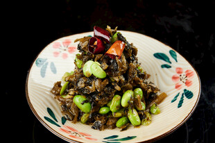美味毛豆拌菜