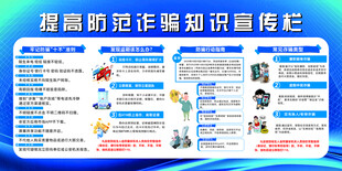 提高反诈防范宣传栏海报展示
