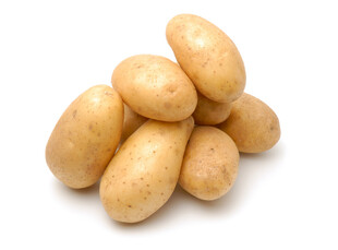 一堆新鲜土豆堆叠