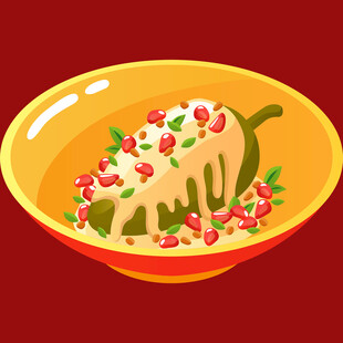 美味菜肴盛于碗中