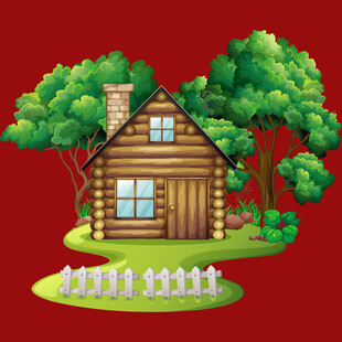 森林中的温馨木屋