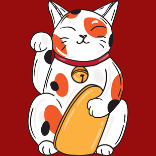 招财猫插画