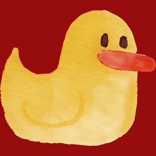 可爱小黄鸭插画