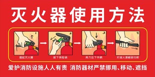 灭火器使用方法图示