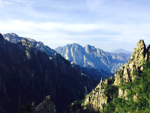 黄山山景