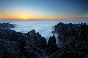 黄山日出云海