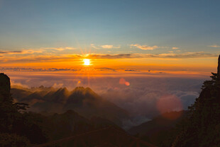 黄山日出云海