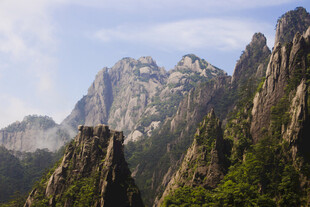 壮丽黄山奇峰景观