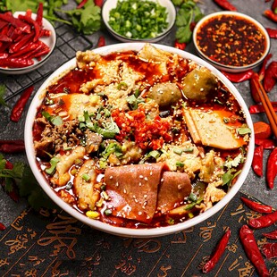 美味丰盛的特色麻辣冒菜