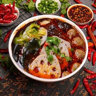 麻辣鲜香的美味毛血旺