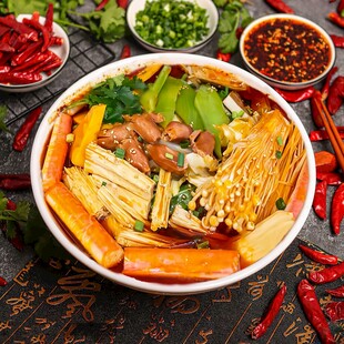 美味丰盛的特色麻辣烫
