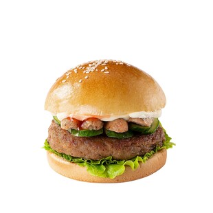 香肠牛肉堡